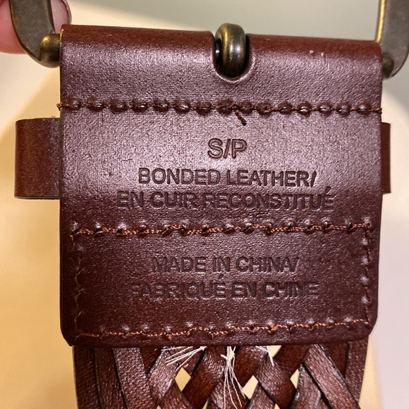 3/$30 mix and match dark brown woven leather belt - Picture 7 of 8